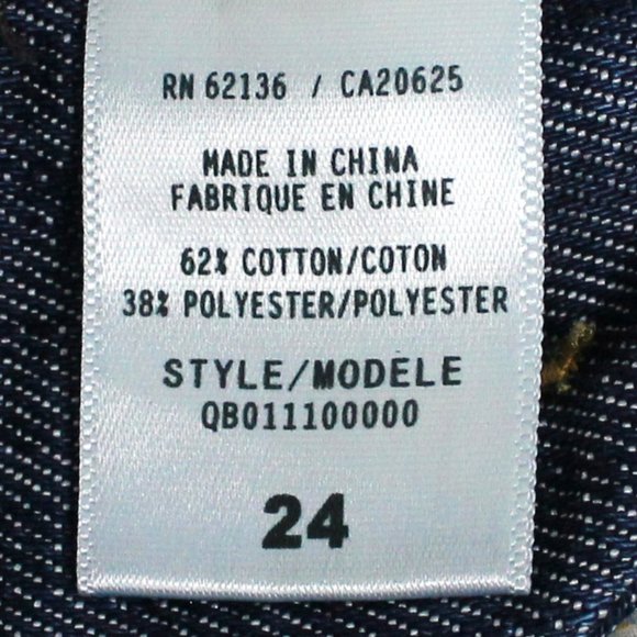 Women's Guess Denim Blue Jeans Size 24 Doheny With Minor Distressing - Picture 9 of 15